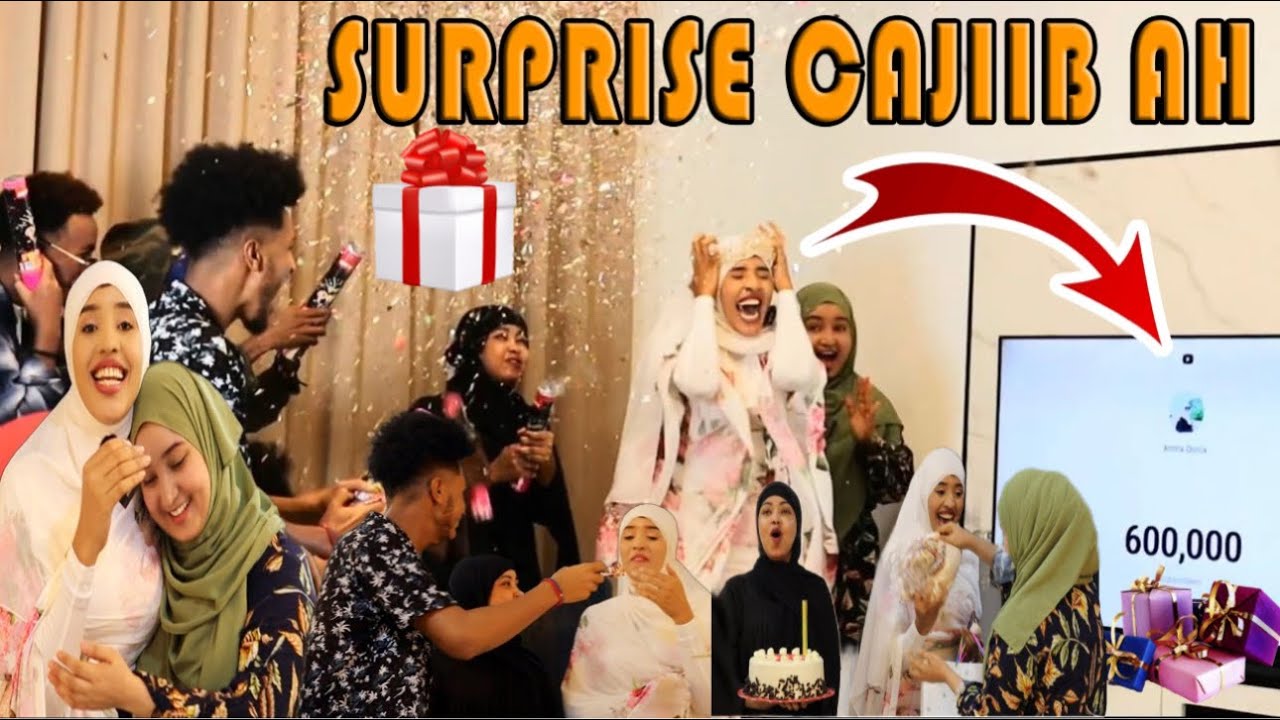 ADNA OO SURPRISE CAJIIB AH U SAMEYSAY IYO HADIYAD QAALI AH AMIRA QURUX HAMBALYO 600k