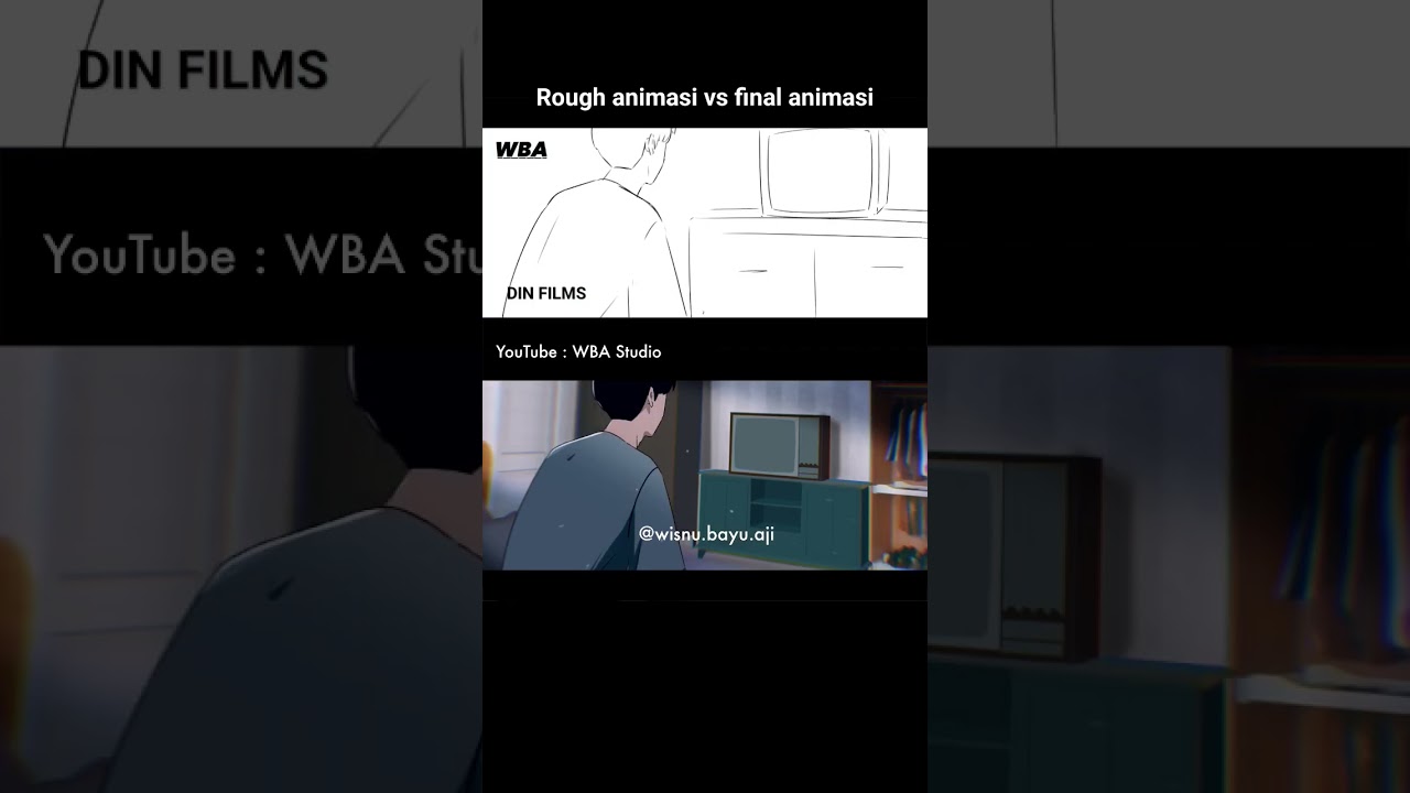 Rough animasi vs final animasi full video di youtube WBA studio #anime