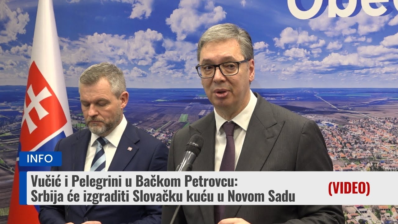 Vučić i Pelegrini u Bačkom Petrovcu, uporedo skup u parku