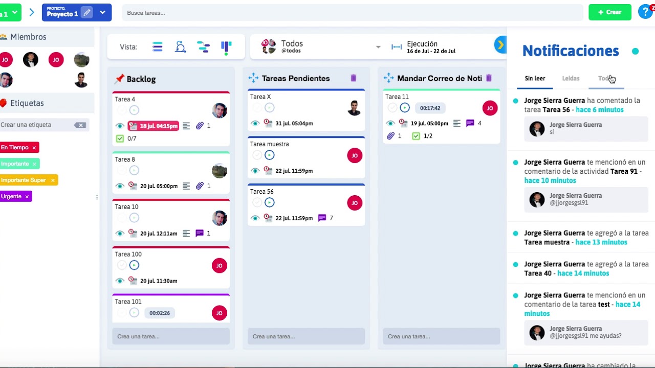 NOTIFICACIONES INTELIGENTES PARA ADMINISTRAR TUS PROYECTOS EN COOPHI