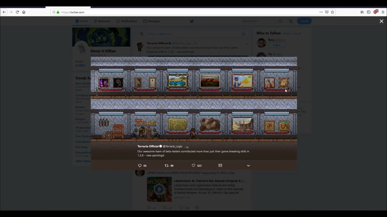 GFA - GamReCat reacts to new egyptian terraria paintings