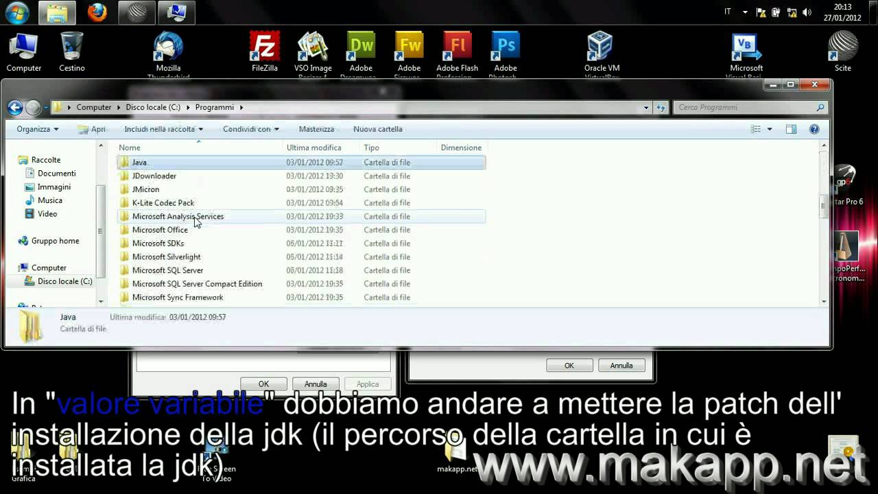 MakApp.net | Settaggio Variabili d'ambiente java su Windows