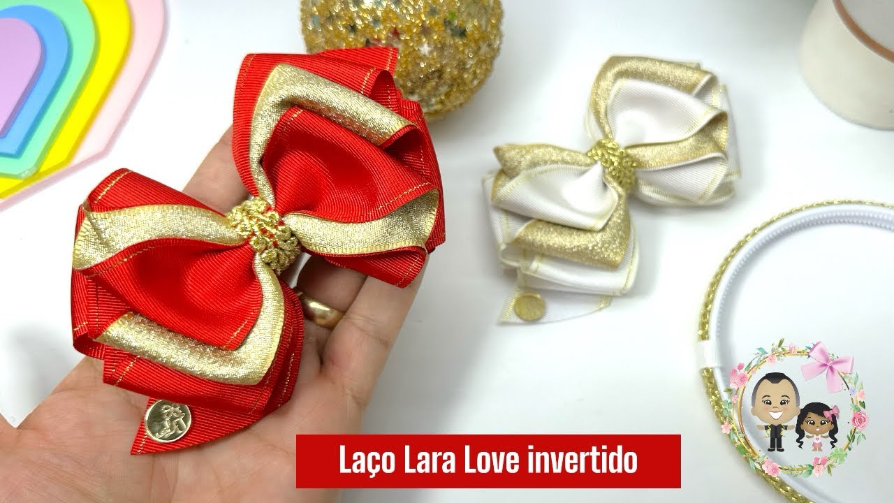 Laço Lara Love invertido na fita n9. Dicas para iniciantes 🎀