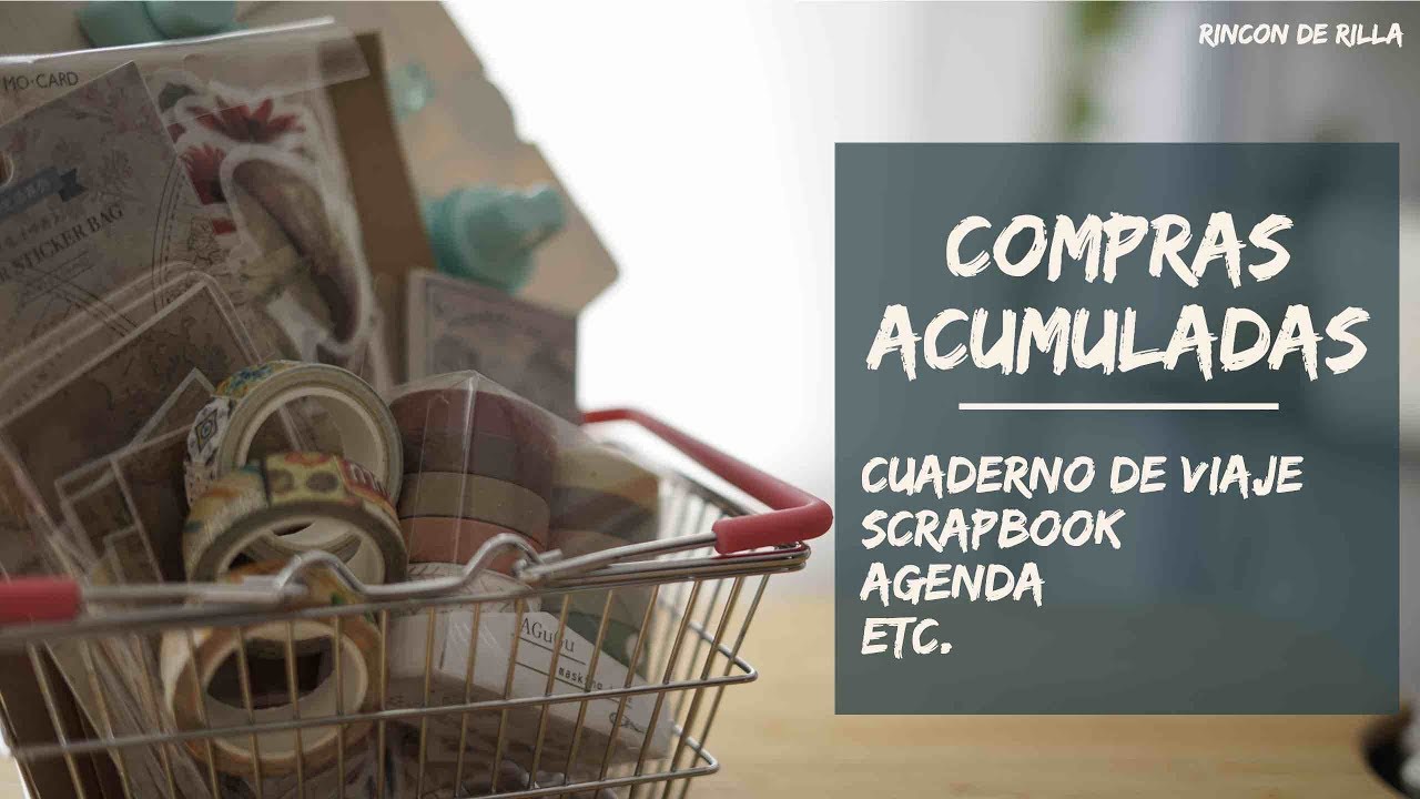 Compras Scrapbook y Traveler's Notebook: Aliexpress, Up&Scrap, etc.