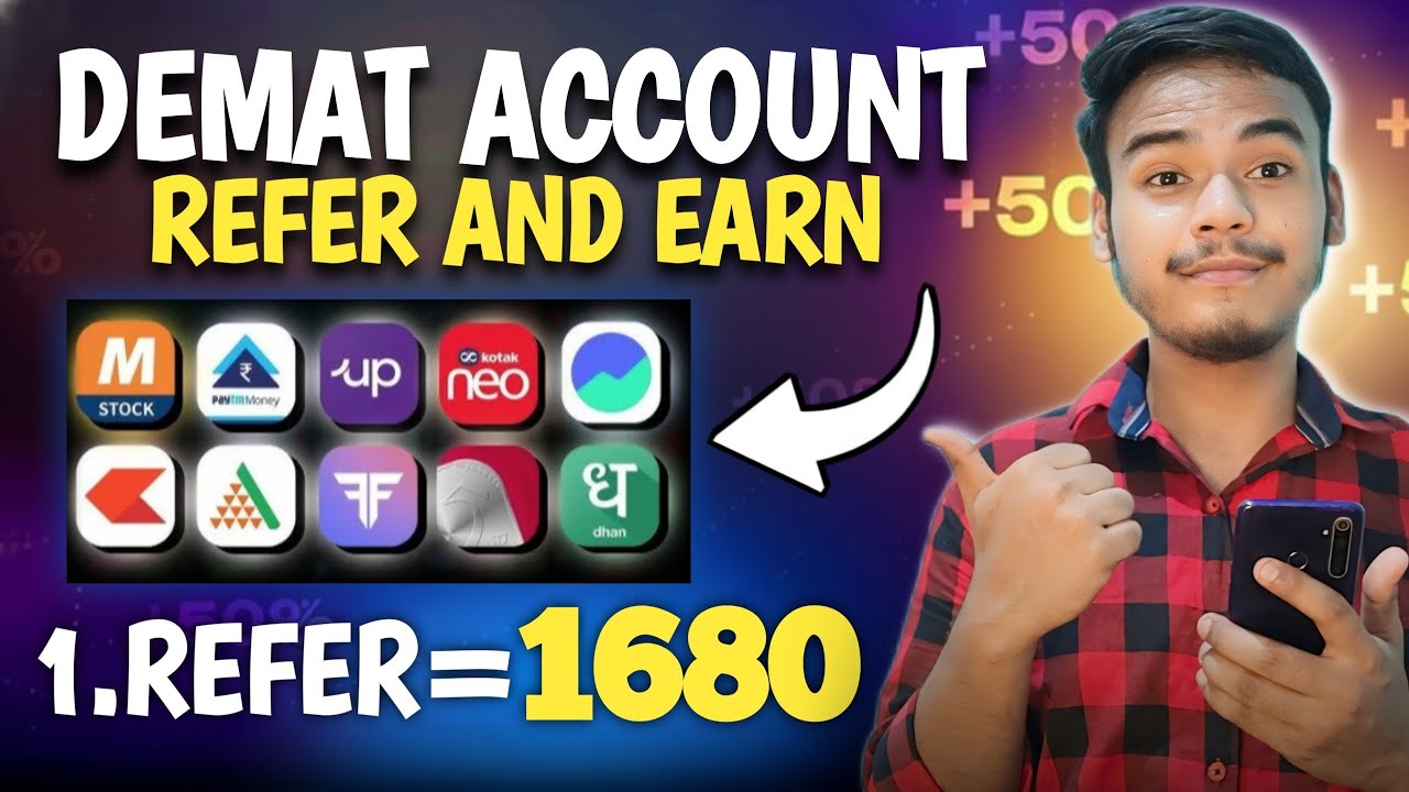 Best Demat Account Refer And Earn l Best Refer And Earn App 2026 Demat Account l Refer And Earn App