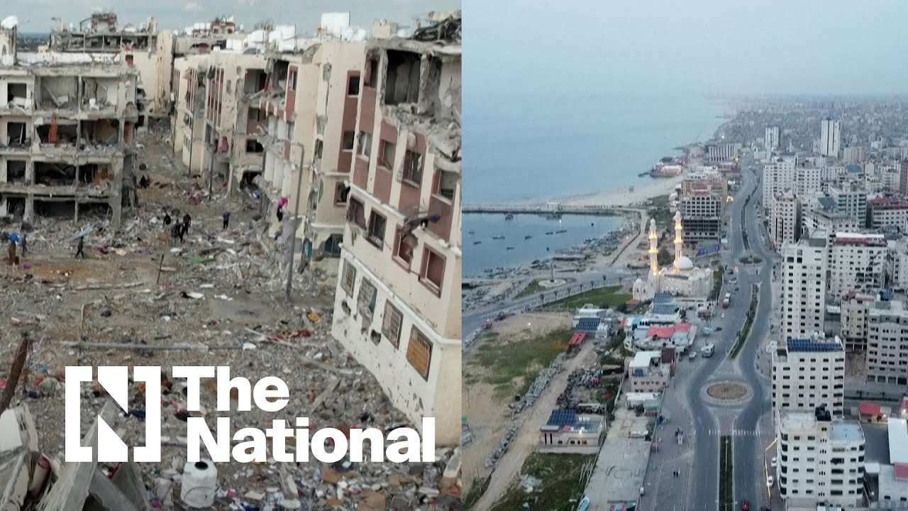 Gaza before and after war between Israel and Hamas