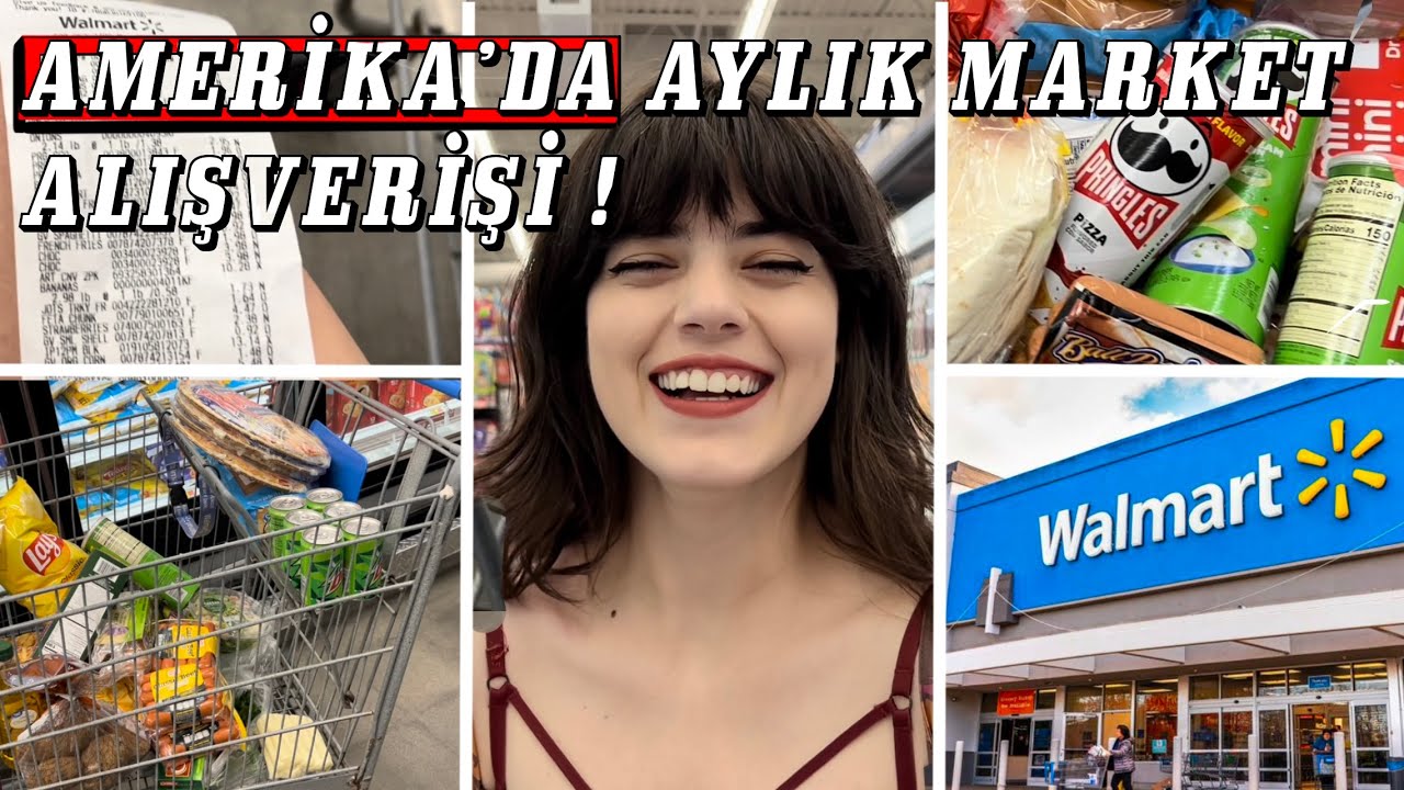 2022 AMERİKA MARKET ALIŞVERİŞİ! Wallmart Market Fiyatları, Amerika vlog, Yaşam, Work and Travel 2022