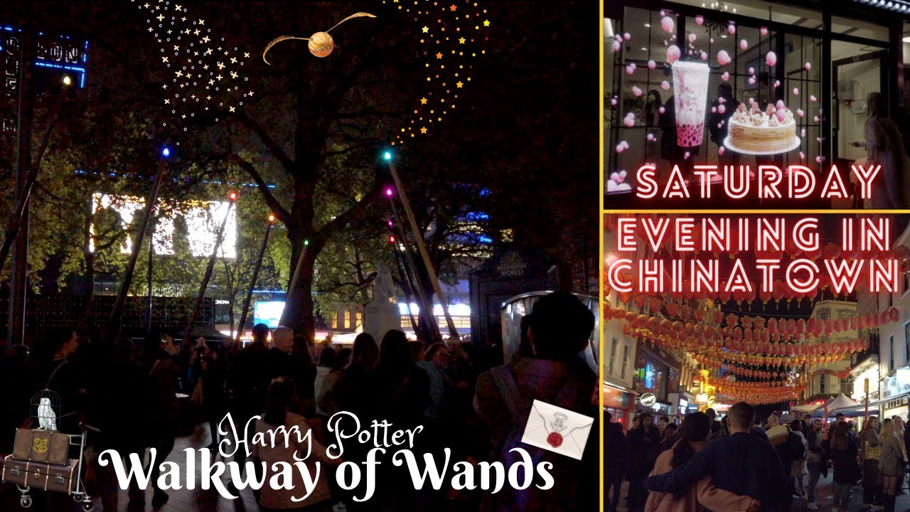 Wizarding World Wands in Leicester Square | Chinatown | Saturday Night in London's West End