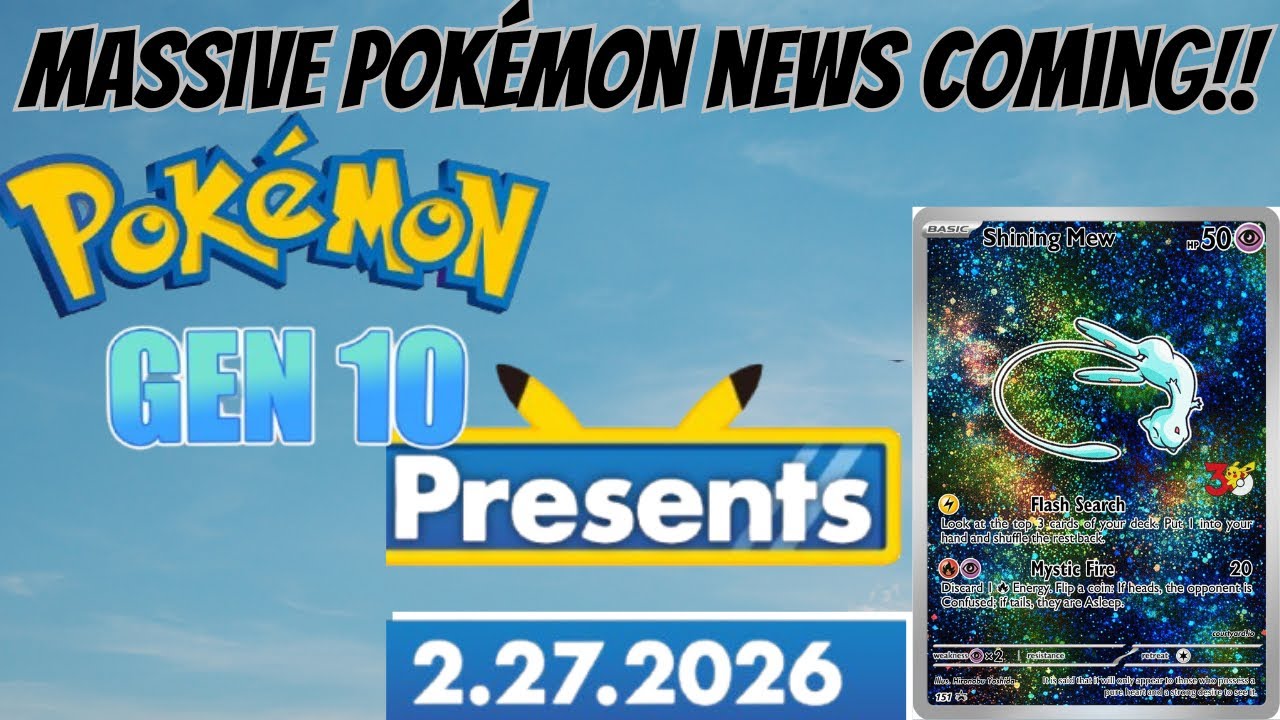 На этой неделе вас ждут грандиозные новости о Pokémon!!