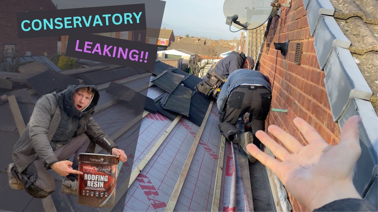 Repairing a leaky Box Gutter on a Conservatory!