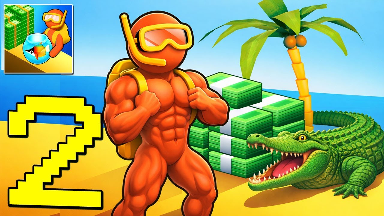 Aquarium Land - - Gameplay Walkthrough Part 2 - Fish Keeper, Build Under Gruond City (Android,iOS)