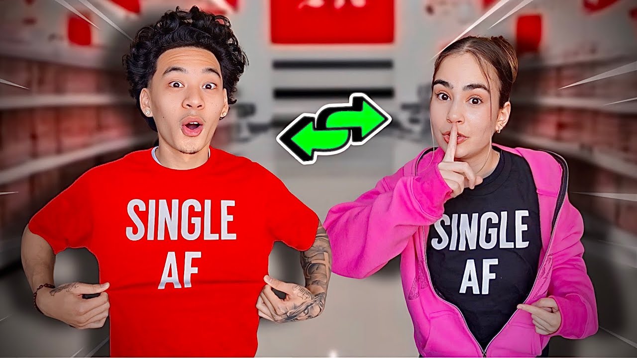 Ношение футболки с надписью «SINGLE AF» на публике с розыгрышем над моей девушкой **привело к обр...