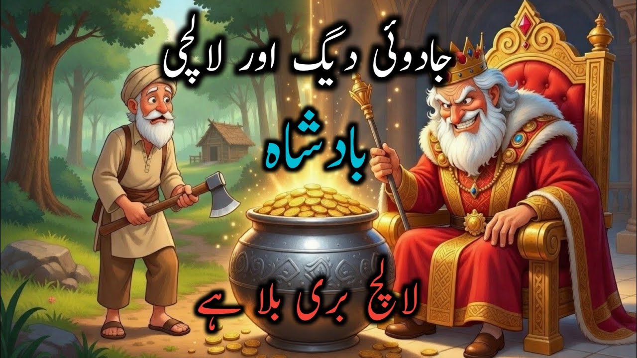 جادوئی دیگ اور لالچی بادشاہ | Lalach Buri Bala Hai | Urdu Moral Story for Kids