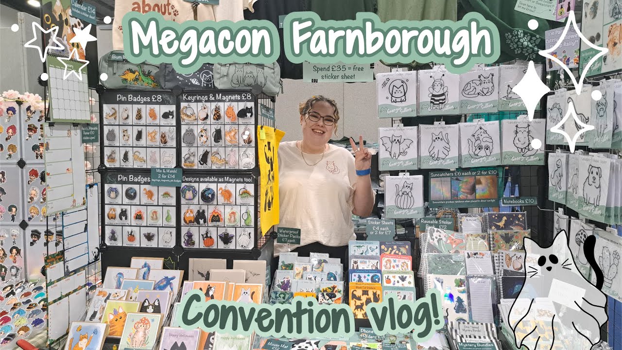 Megacon Farnborough Convention Vlog 🐈 First Time Con - how did it go? 🐈 Review and Recap