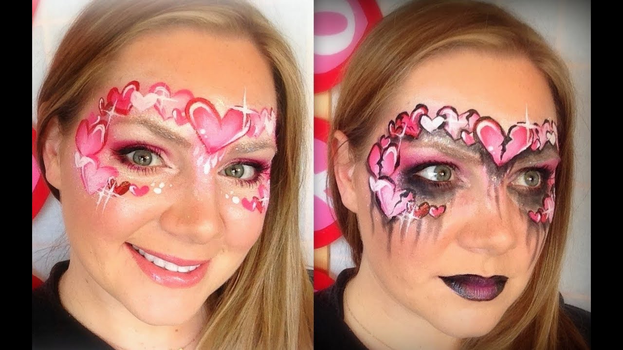 He Loves Me / He Loves Me Not - Face Painting and Makeup Using Kryvaline