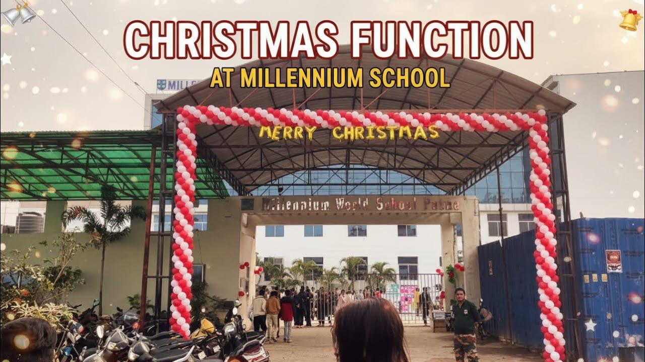 Christmas function at Millennium school #patna #function #like #viral #vlog #new #trending #school 