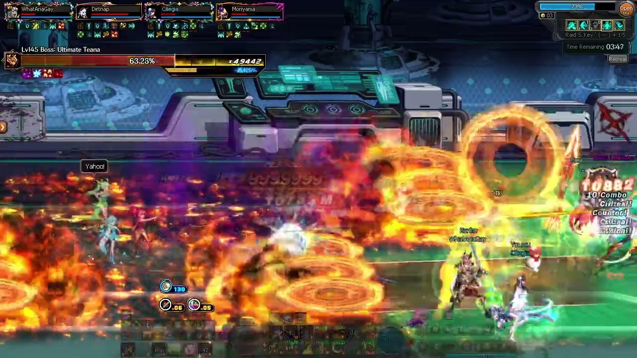DFO: Swordmaster vs Nabel Normal Raid