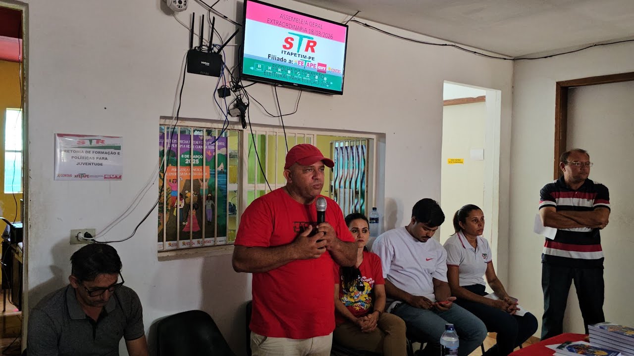 Assembleia do Sindicato dos Trabalhadores Rurais de Itapetim PE em 18-03-26