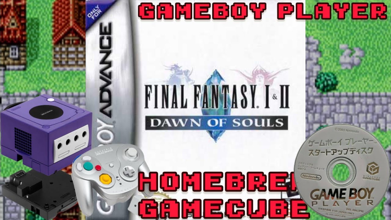 Final Fantasy 1 & 2 Dawn Of Souls Advance: Homebrew Gamecube Gameboy Player Live Stream