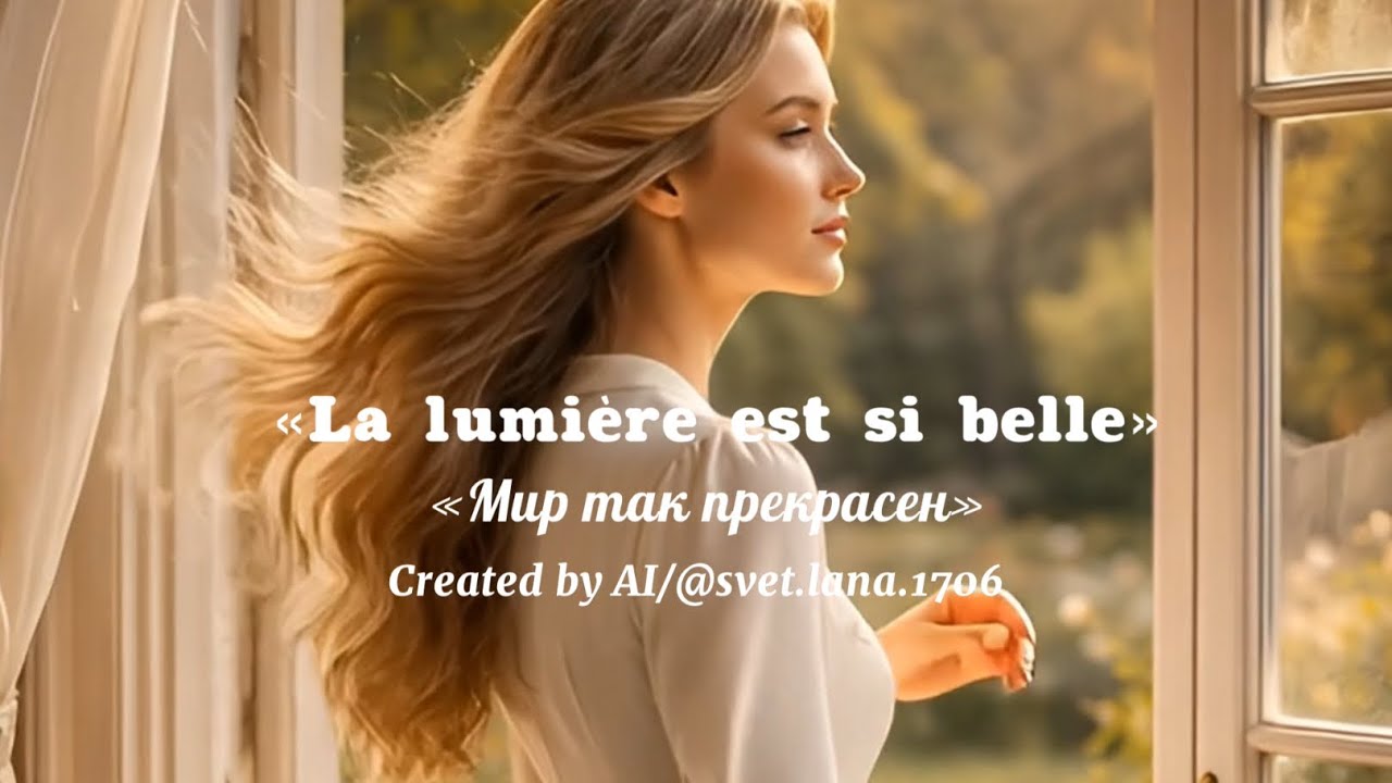 «Мир так прекрасен» #musique #французскаямузыка #баллада #пианомузыка #духовность #женскийвокал