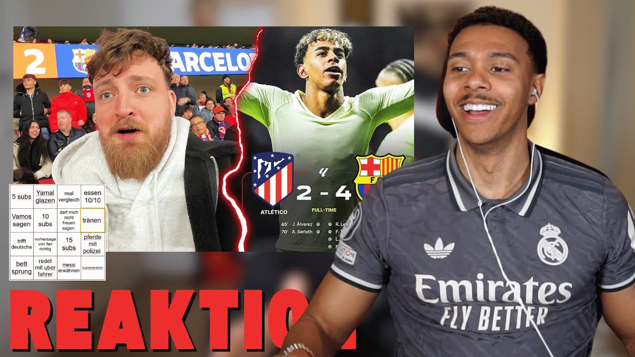 VISCABARCA BINGO😂 Willy reagiert auf Atlético Madrid vs. FC Barcelona - Stadionvlog 😱
