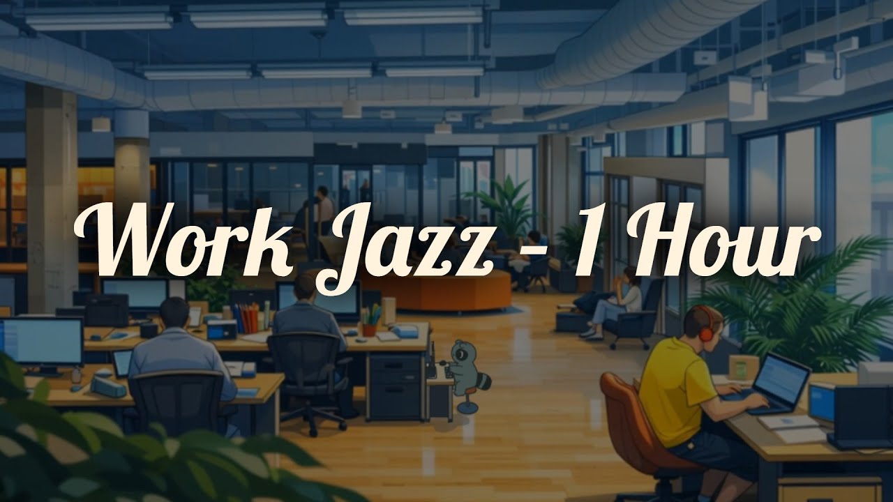 Office Work Jazz ⚡ Bright Energy for Productivity (1 Hour)