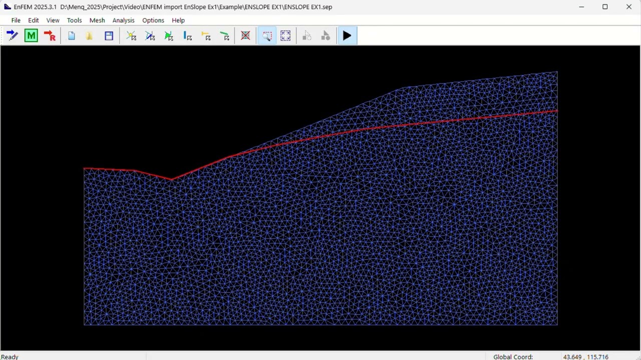 Slope Stability Analyses: From Limit Equilibrium Method to Finite Element Method using EnFEM