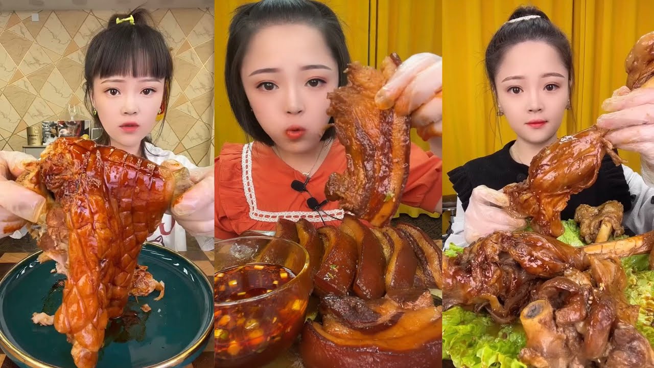 ASMR MUKBANG | Red Braised Pork Belly 