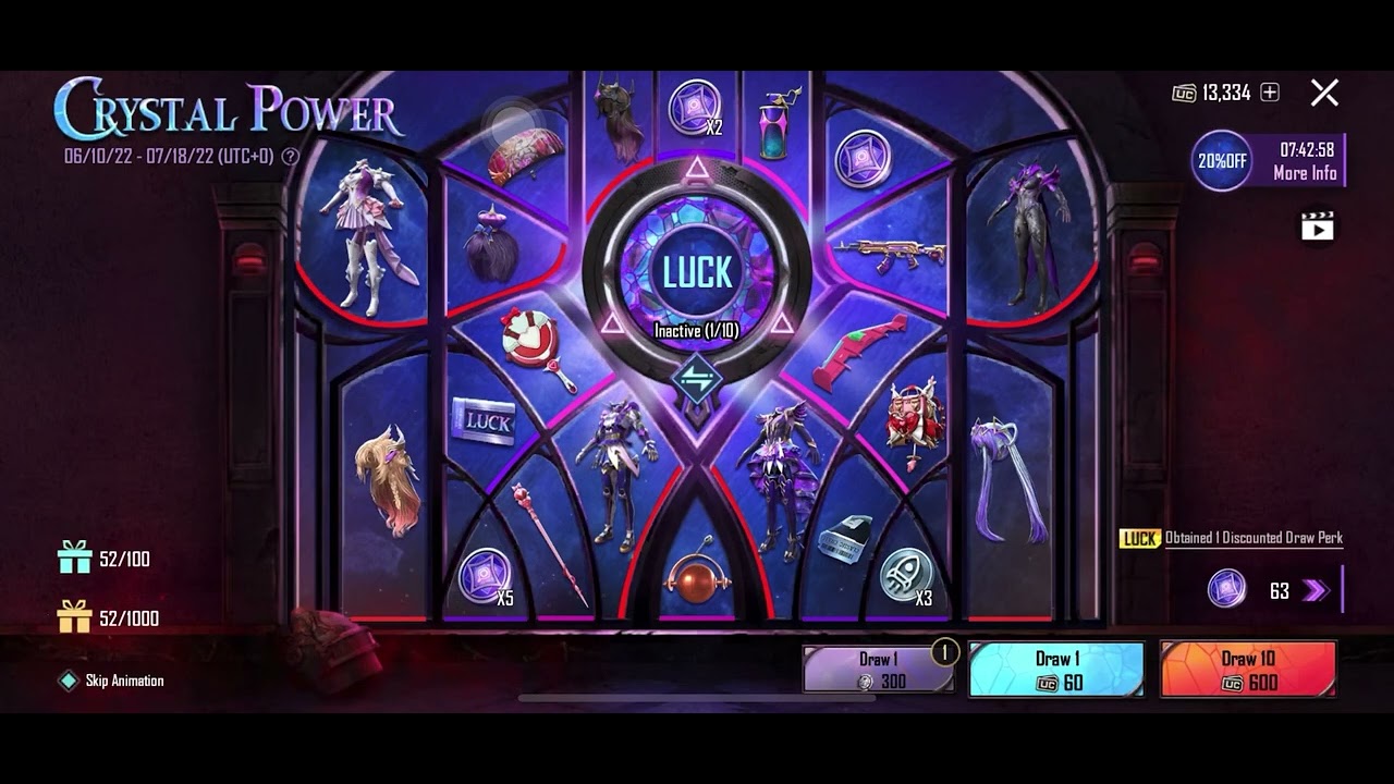 Crystal Power $16000UC Spin Opening | Lucky or Unlucky 🥲 🔥 PUBG MOBILE 🔥