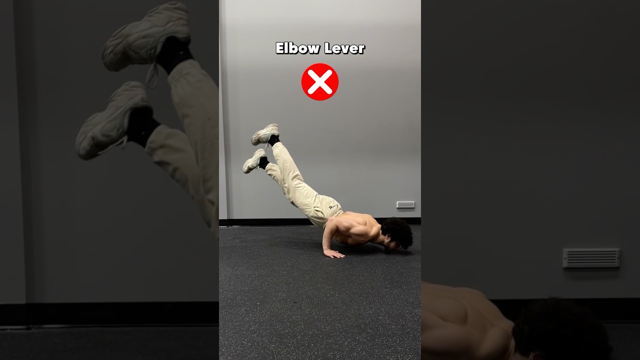 Elbow Lever Made Easy (3 Steps) #calisthenics #elbowlever #tutorial