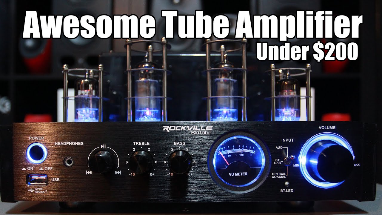 Best Tube Amp Amplifier Under $200 / Rockville BluTube 70W / Martin Logan Motion 15 /eProject HF3
