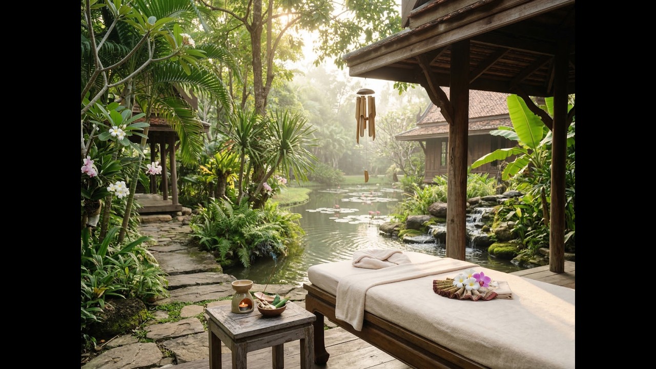 Morning Thai Spa Piano Music 🌿 45-50 BPM Deep Relaxation & Calm 2026