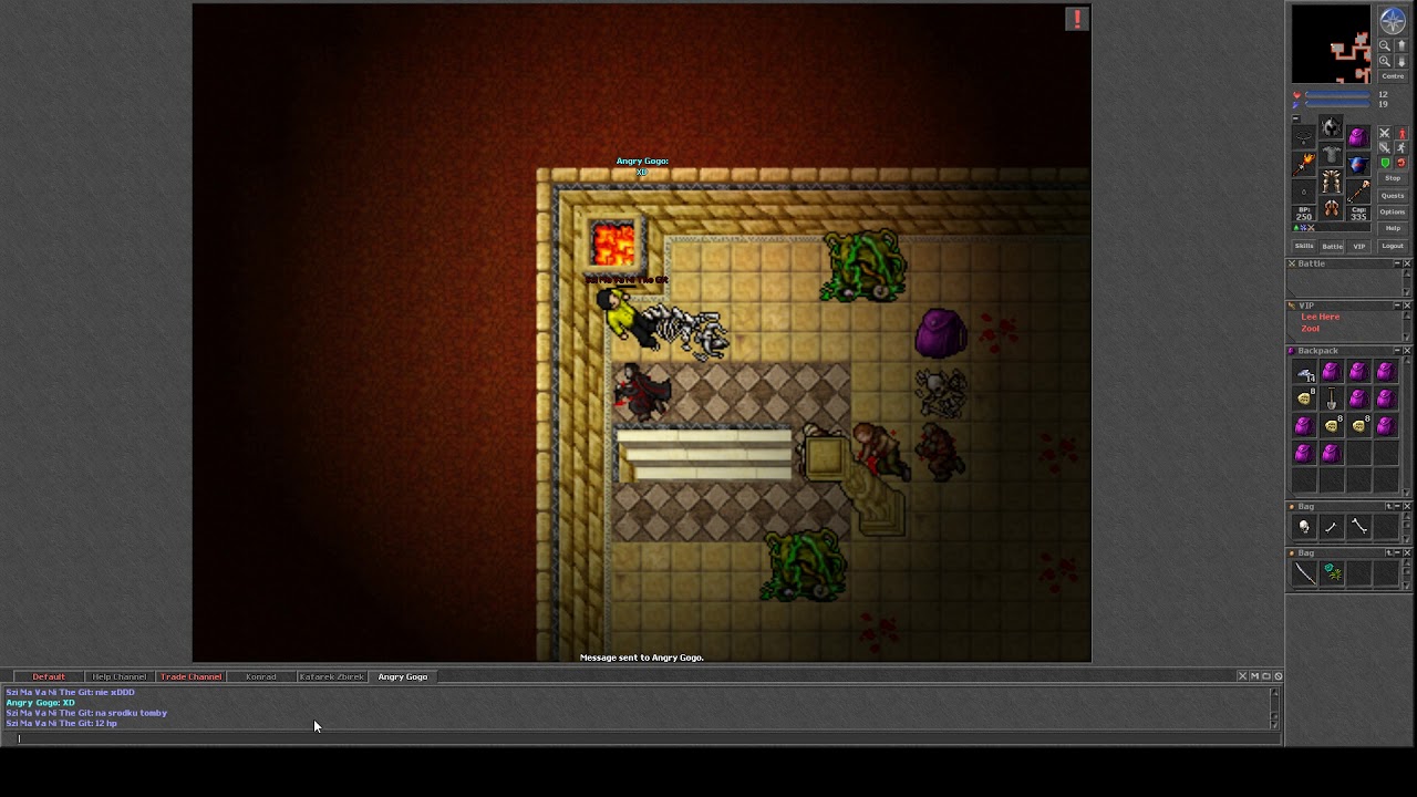 bardzo smutny dedek na originaltibia.com :(