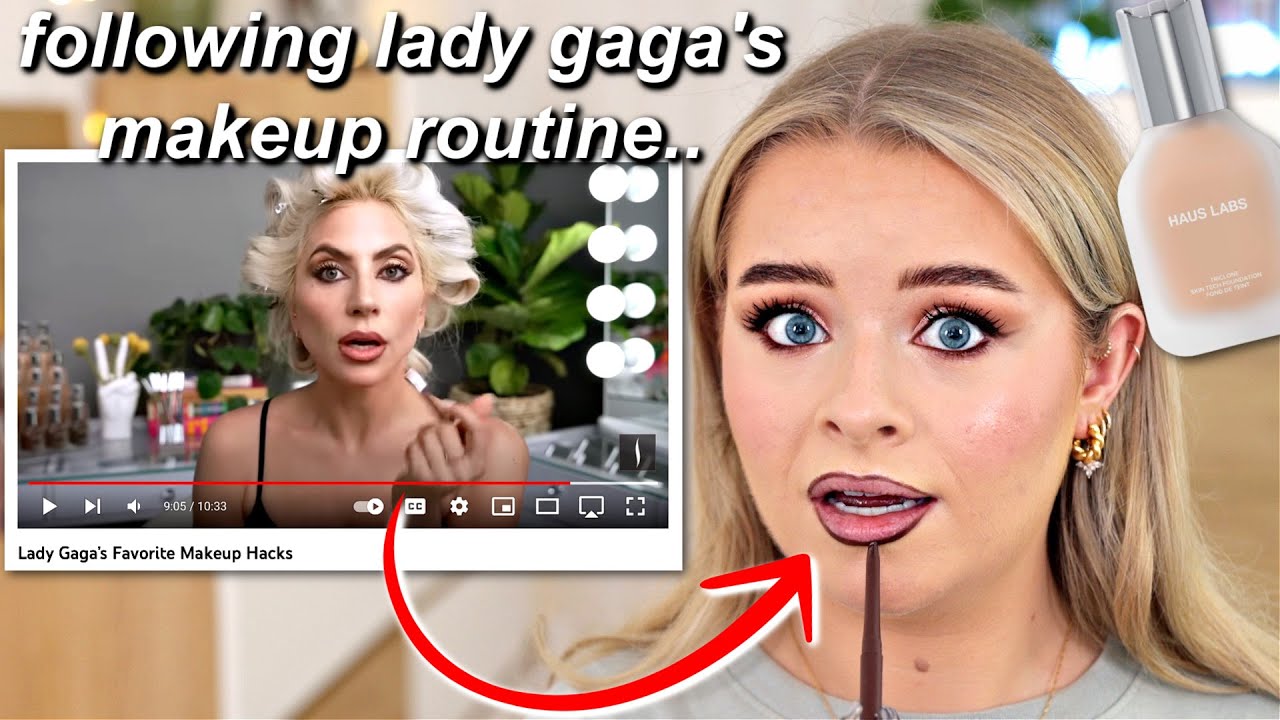 I followed LADY GAGA'S *Makeup Routine* ...