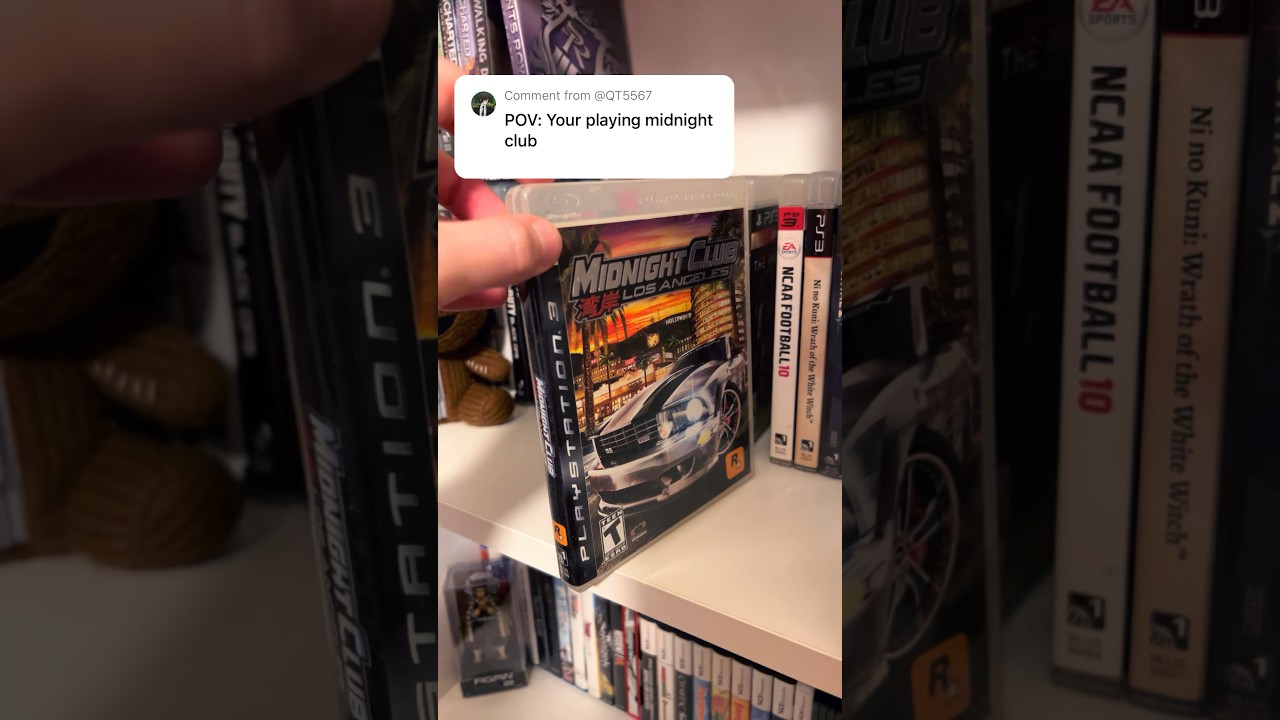 POV you&rsquo;re playing Midnight Club #gamecollection #gaming #ps3 #rockstargames #2000s #shorts ￼