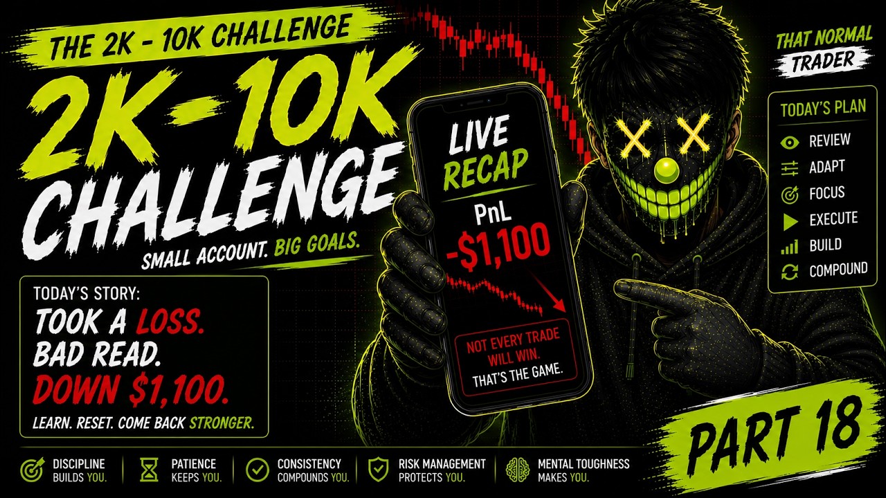 LIVE UNCUT 0DTE DAY TRADING| 2k to 10k Challenge| Part 18 LIVE TRADE RECAP| BIG LOSS MY FAULT
