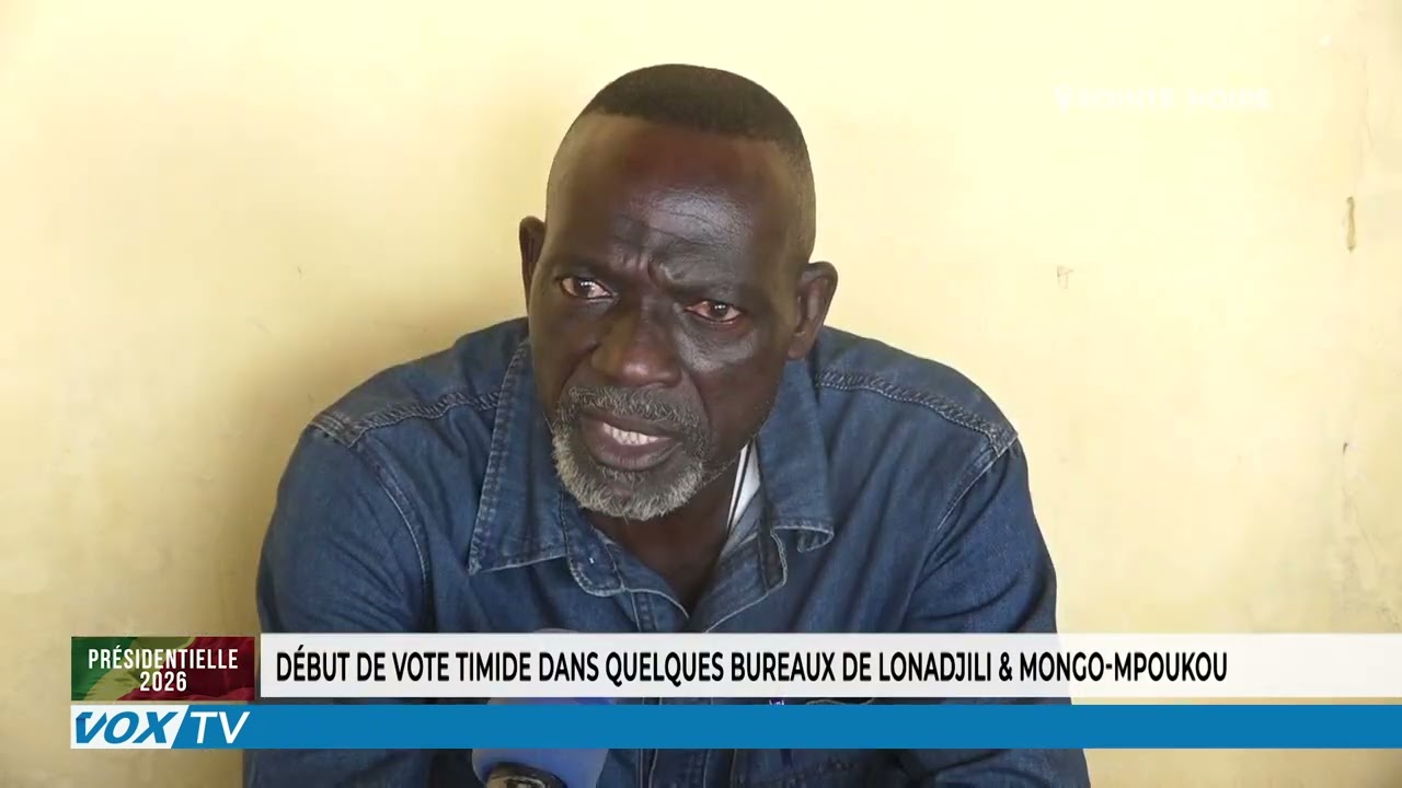 Debut de vote timide dans quelques bureaux de Loandjili & Mongo Mpoukou
