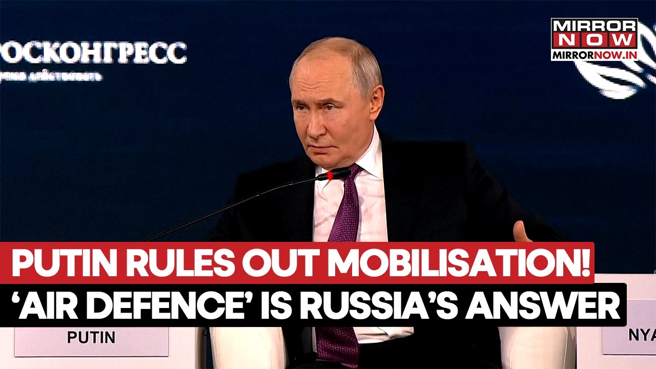 Putin Says 'No Mobilization', Russia To Boost Air Defense Against Ukraine Drone Strikes | WATCH