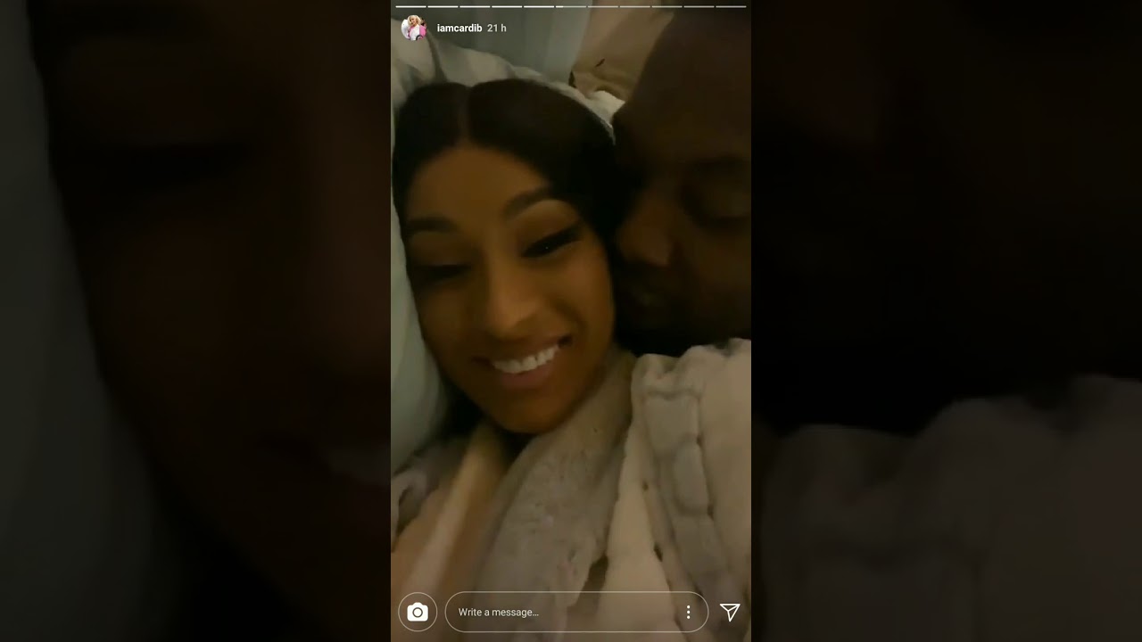 Cardi B and Offset romancing on a private plane