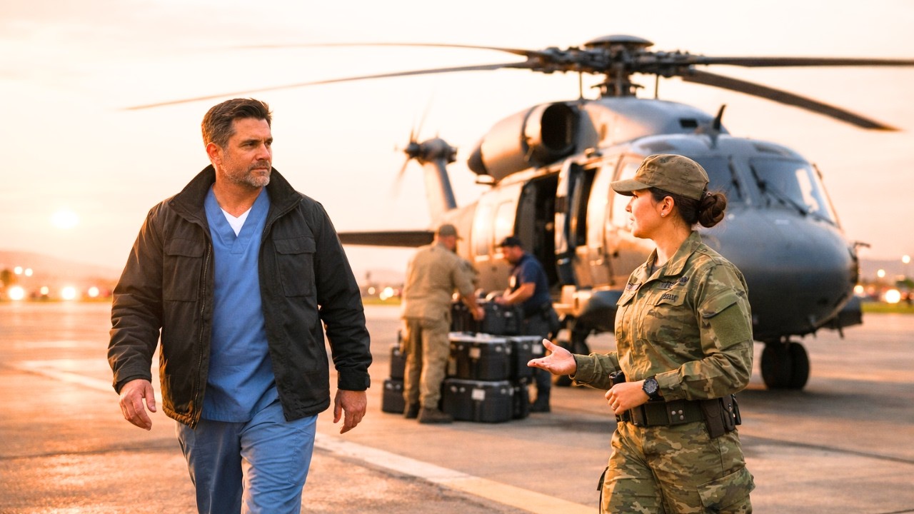 Single Dad Was Fired and Walking Home — Until Two Helicopters Landed Shouting “Where’s the Doctor!”
