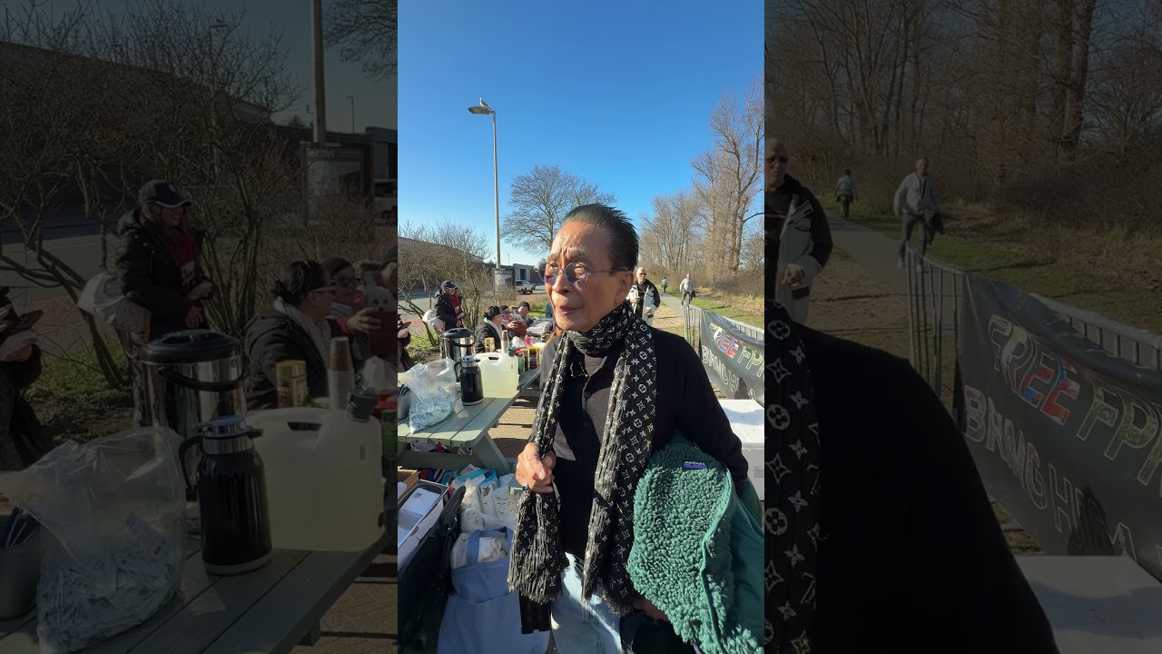 Atty. Panelo Interview at Duterte Street together with the Filipino community.