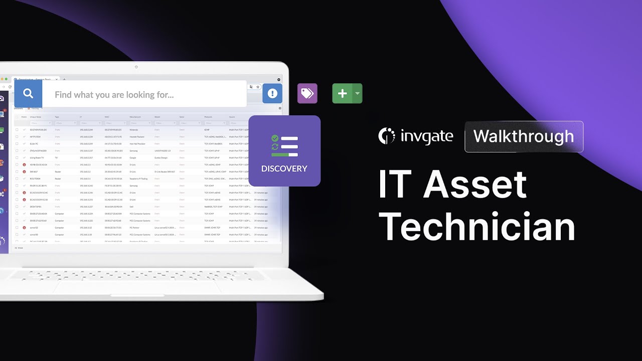 IT Asset Technician | InvGate Asset Management Walkthrough