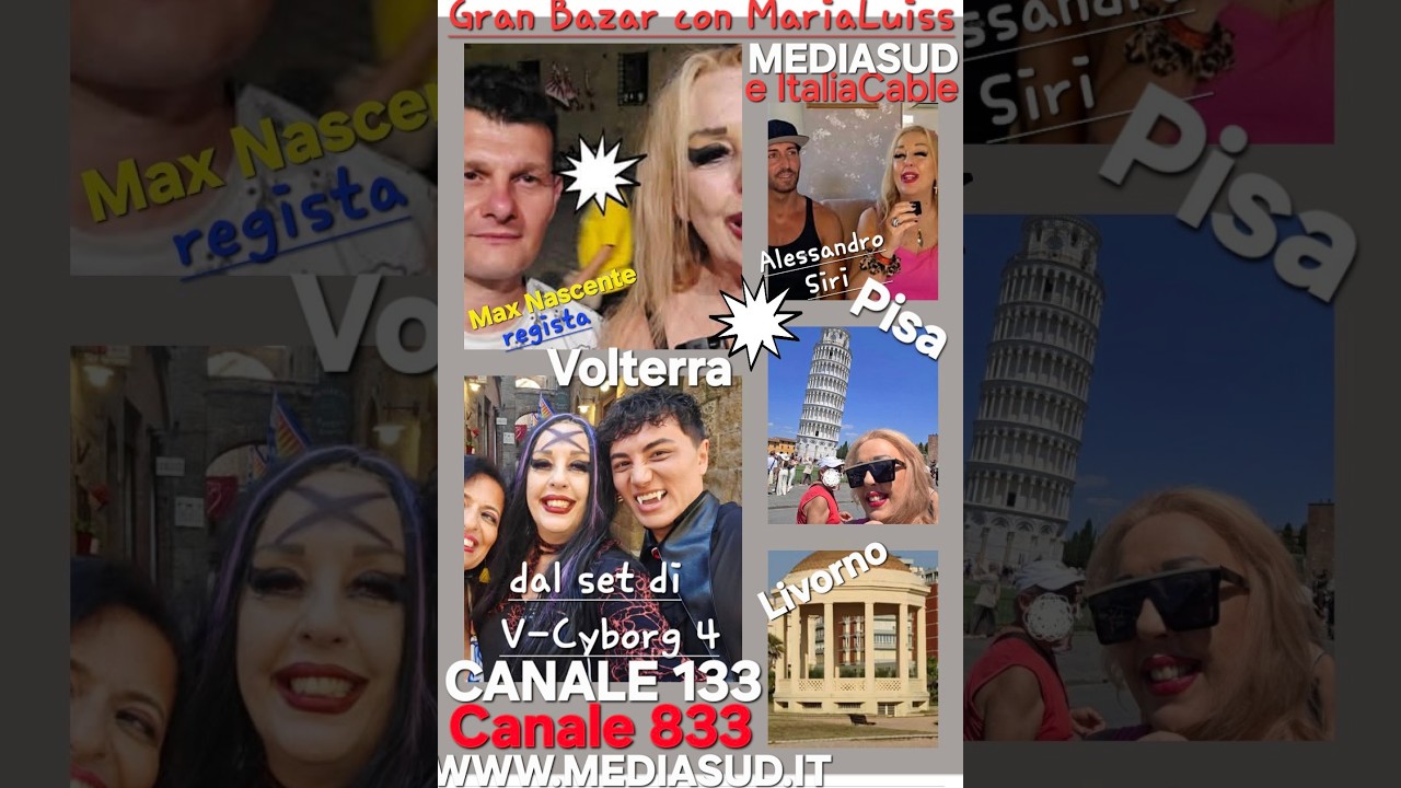 Gran Bazar N.206 - Toscana da Film: Dietro le quinte di V-Cyborg 4 e Tour delle Città d'Arte!