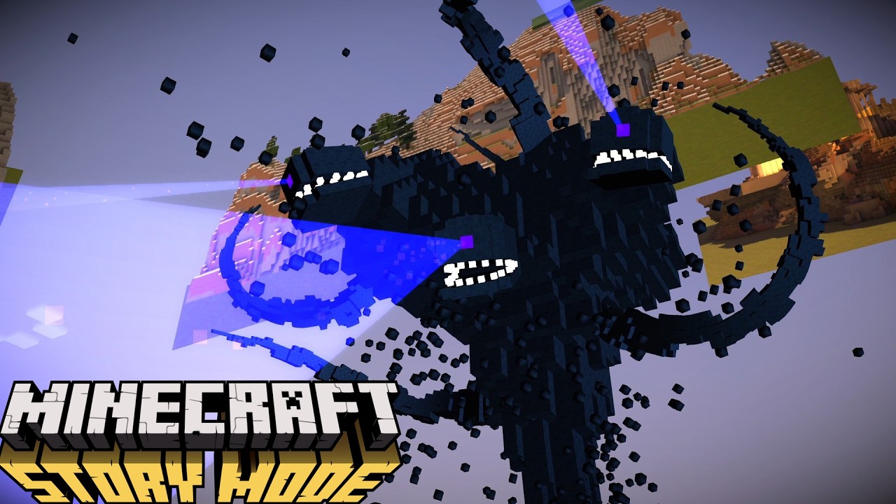 More Minecraft Story Mode Wither Storm Scenes + Freecam mod (episode 2)