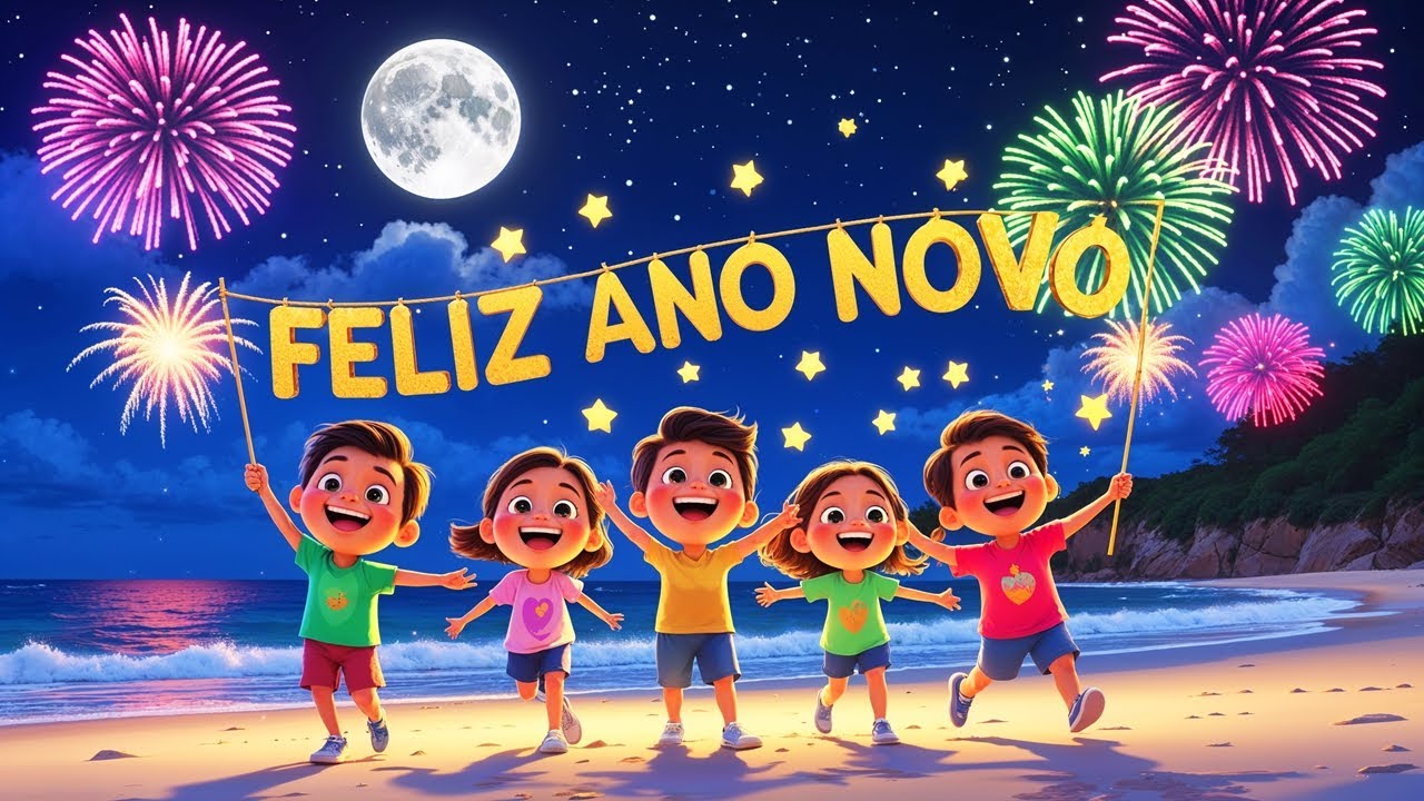 Feliz Ano Novo! M&uacute;sica Infantil Divertida para Crian&ccedil;as| Can&ccedil;&otilde;es de Ano novo 2025| M&uacute;sicas Infantis