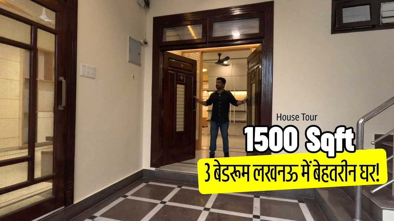 1500 Sqft शानदार घर - Ready to Move House for Sale in Lucknow with Parking - Full Property Tour!