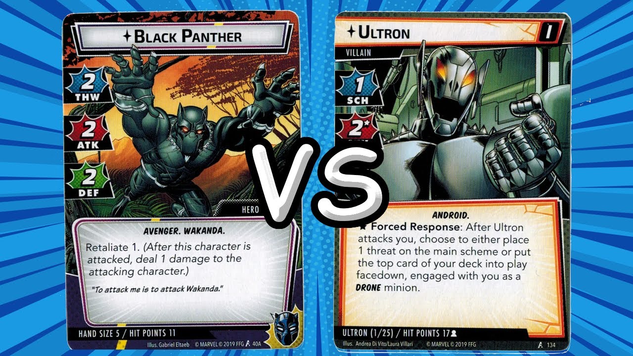 Back to Standard Marvel Champions! Black Panther (P) vs Ultron (S1)