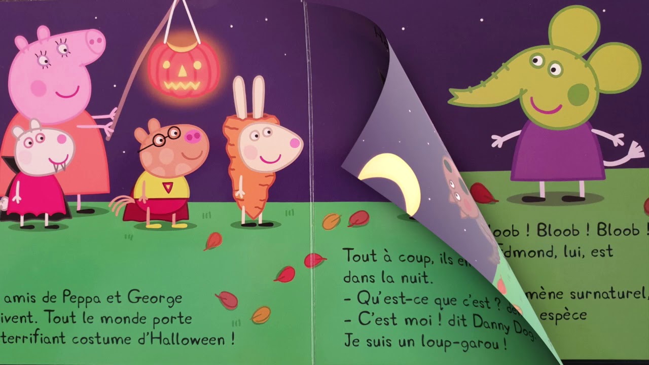 Lisons l'histoire de Peppa Pig fête Halloween