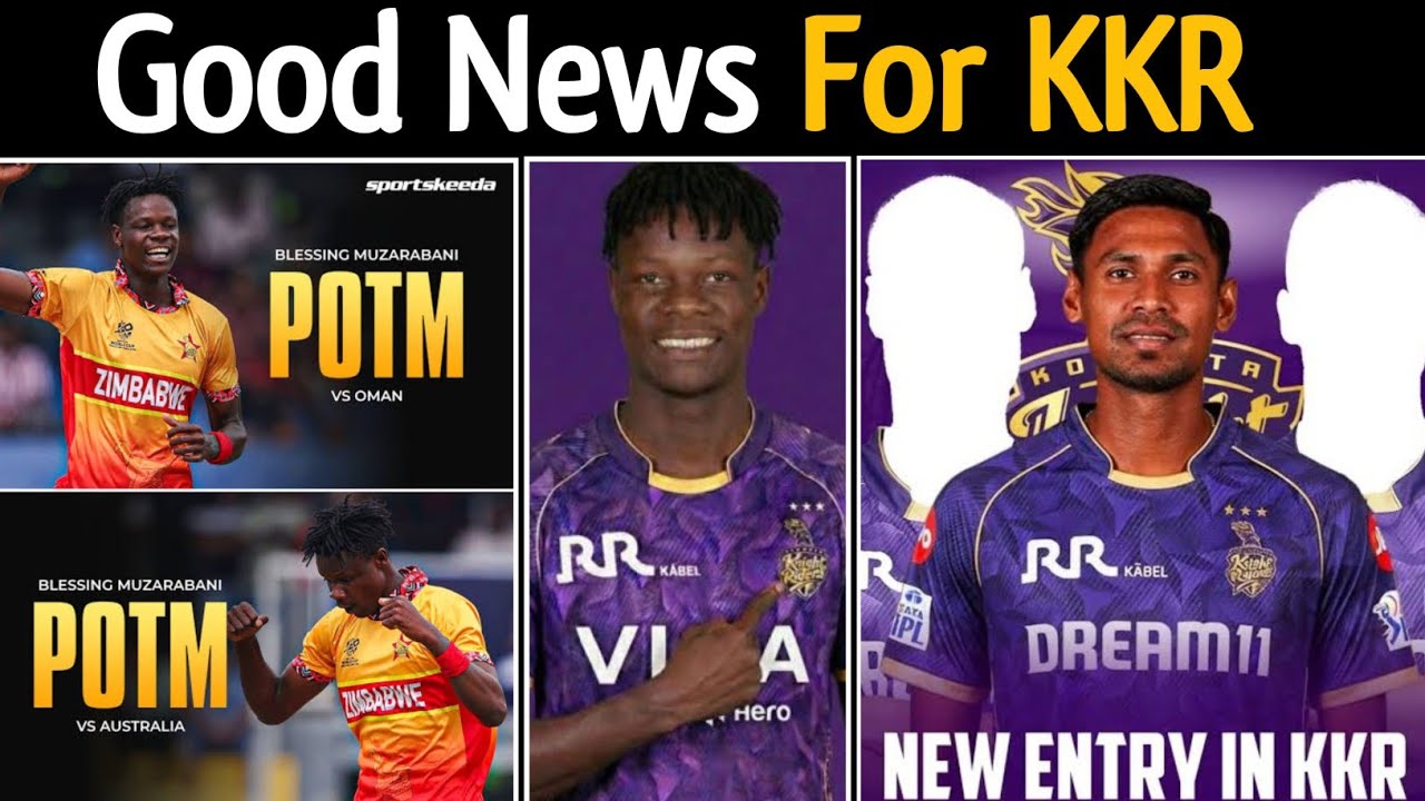 KKR Interested In Blessing Muzarabani as a Replacement For Mustafizur 😱 KKR Mindset Is Clear 🥵