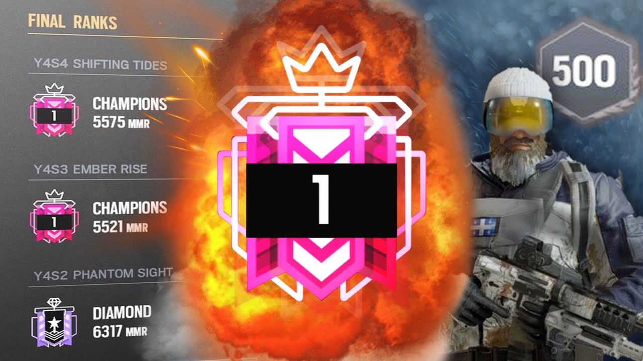 Champion *BEST* NO Recoil Player - Rainbow Six Siege Console Shadow Legacy